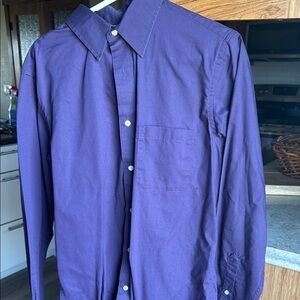 Croft & Barrow Men's Casual Purple Button Down Shirt